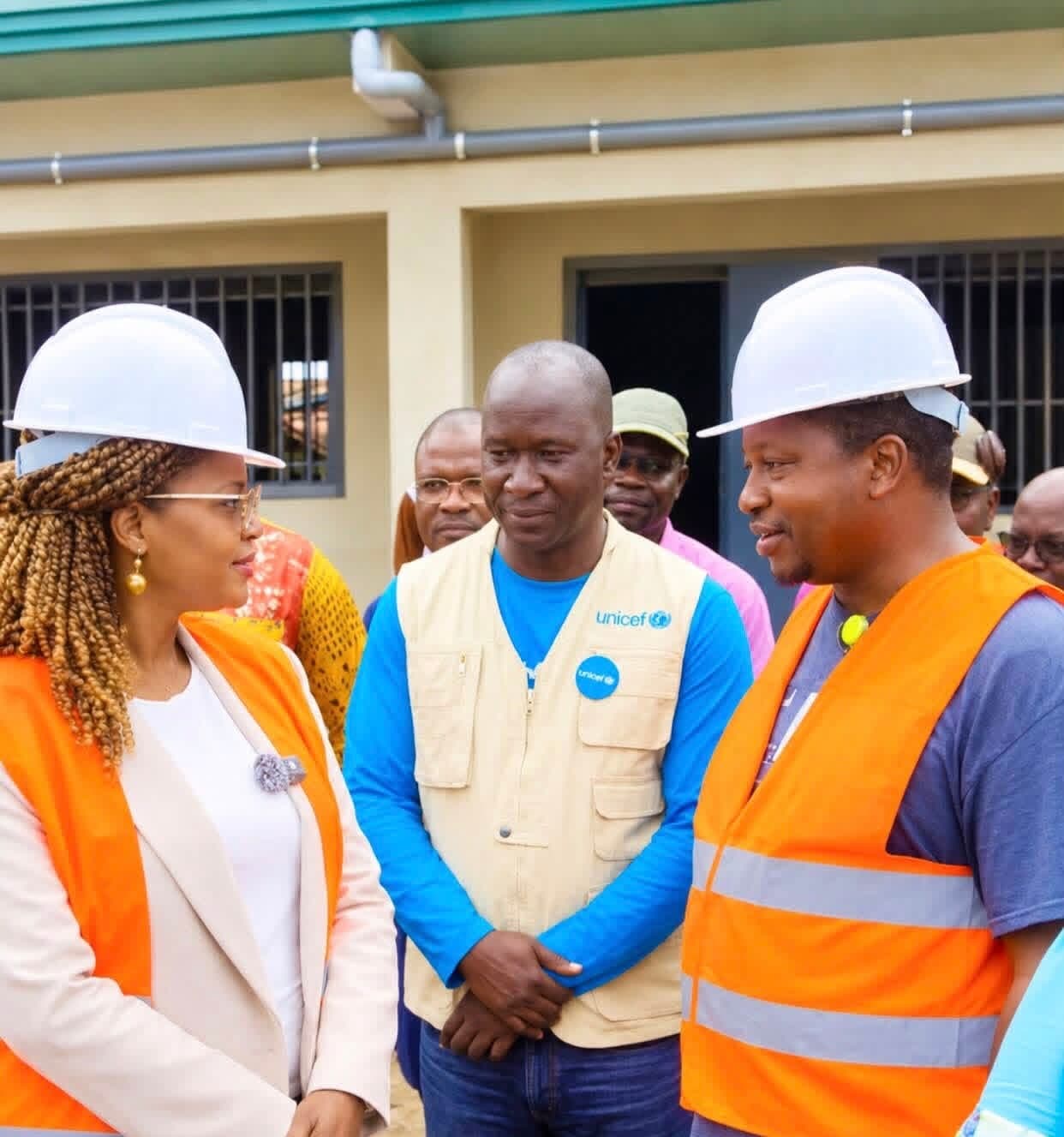 Visite du chantier du Hub Régional de conservation des vaccins à Nongo / Nzérékoré