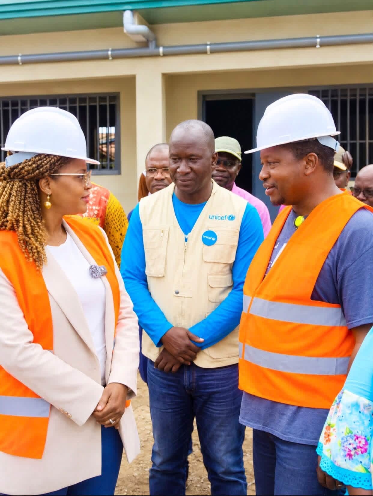 Visite du chantier du Hub Régional de conservation des vaccins à Nongo / Nzérékoré