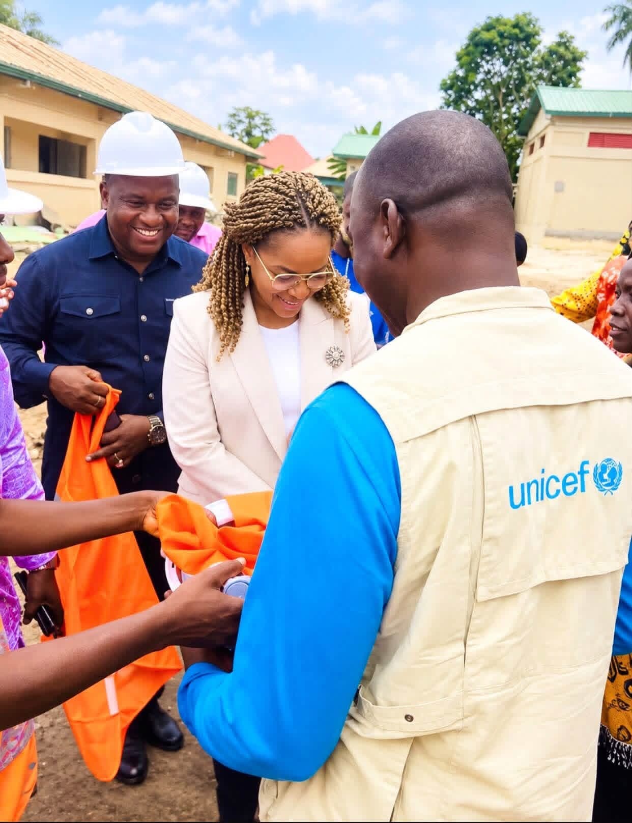 Visite du chantier du Hub Régional de conservation des vaccins à Nongo / Nzérékoré